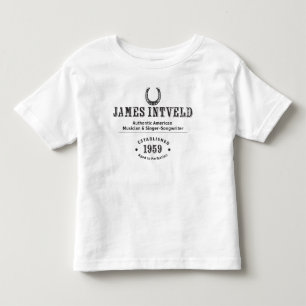 Camiseta Infantil James Intveld Horseshoe Est. 1959