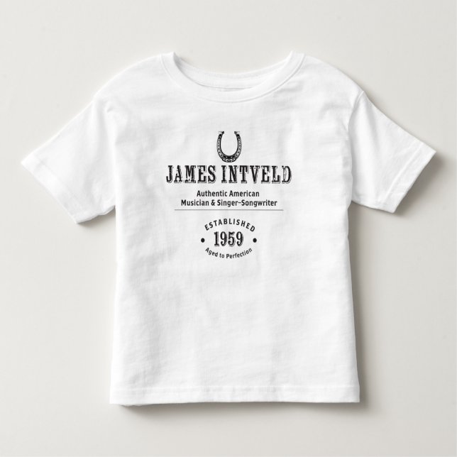 Camiseta Infantil James Intveld Horseshoe Est. 1959 (Frente)