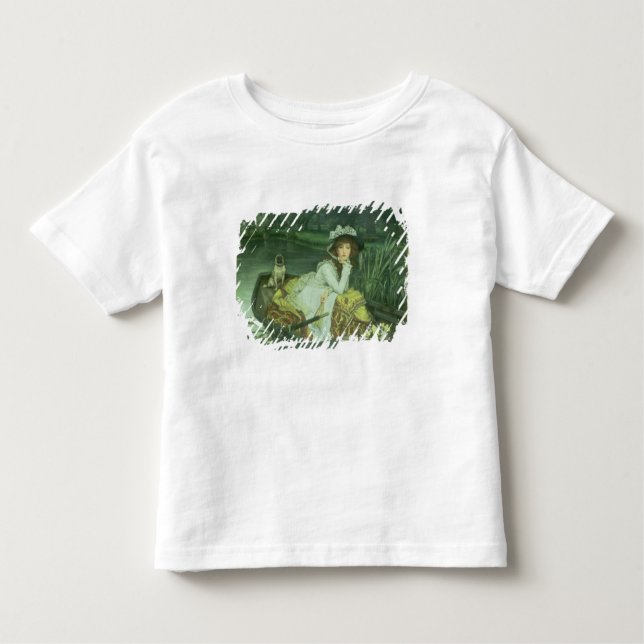 Camiseta Infantil James Tissot | Jovens mulheres num barco ou Reflex (Frente)