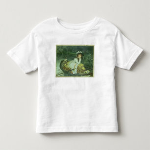 Camiseta Infantil James Tissot Jovens mulheres num barco ou Reflex