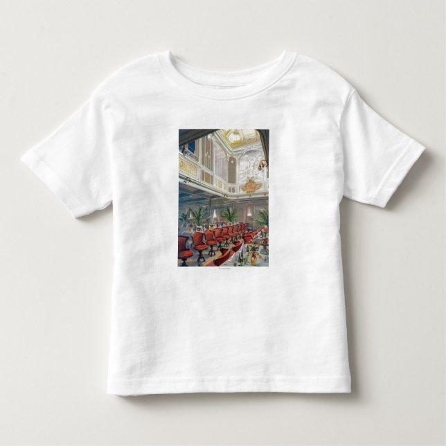 Camiseta Infantil Jantar salão de Patricia, linha de (Frente)