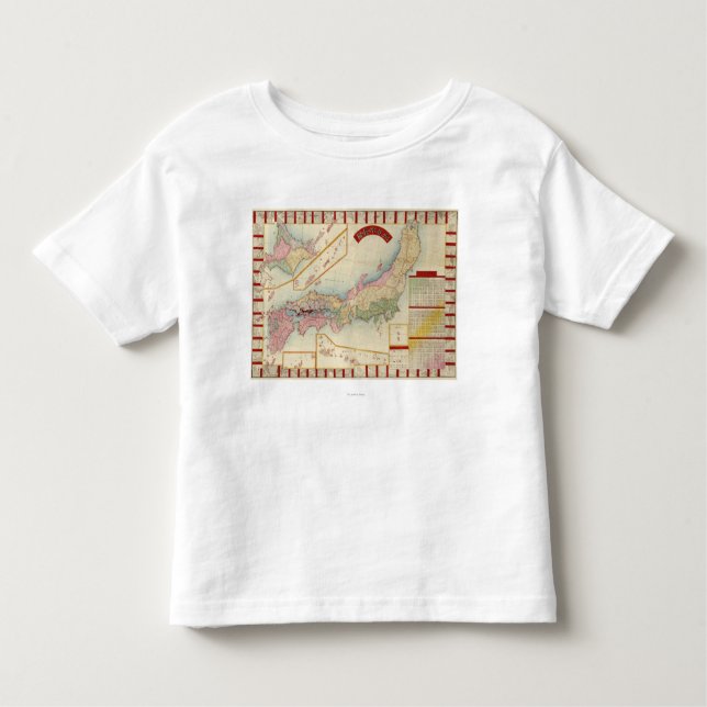 Camiseta Infantil JapanPanoramic MapJapan (Frente)