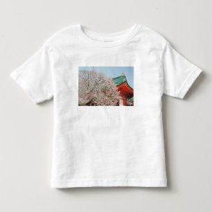 Camiseta Infantil Japão, Quioto. Flor de cerejeira do Xintoísmo