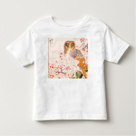 Camiseta Infantil JAPONÊS OWL TODDLER NOME PERSONALIZADO T-Shirt