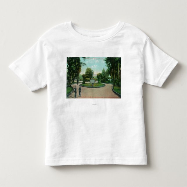 Camiseta Infantil Jardim da opinião de Presidio (Frente)