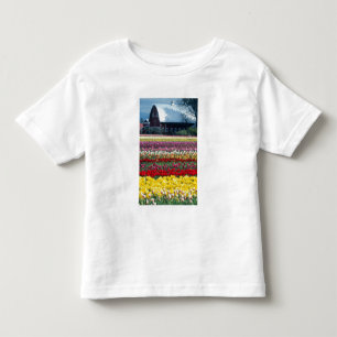 Camiseta Infantil jardim de exposição de tulipas, condado de Skagit,