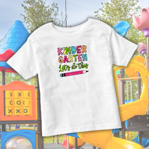 Camiseta Infantil Jardim de Infância Colorido Vamos fazer isso - Pri