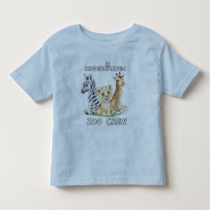Camiseta Infantil Jardim de Infância Zoo Tripulação Funny Circus Cub