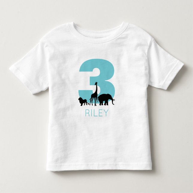 Camiseta Infantil Jardim de Zoo personalizado (Frente)