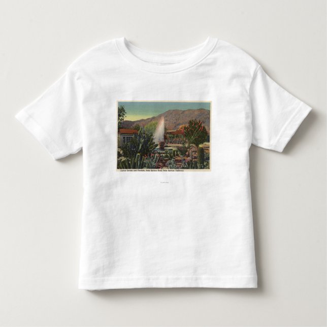Camiseta Infantil Jardim do cacto, hotel do Palm Springs (Frente)