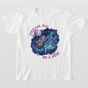 Camiseta Infantil Jardim Flutuante de Astronauta S