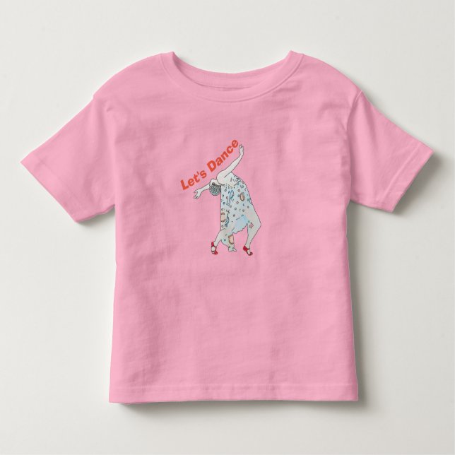 Camiseta Infantil jazz Dancer Toddler T-shirt (Frente)