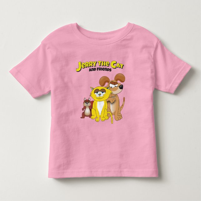 Camiseta Infantil Jerry O Gato E Amigos (Frente)