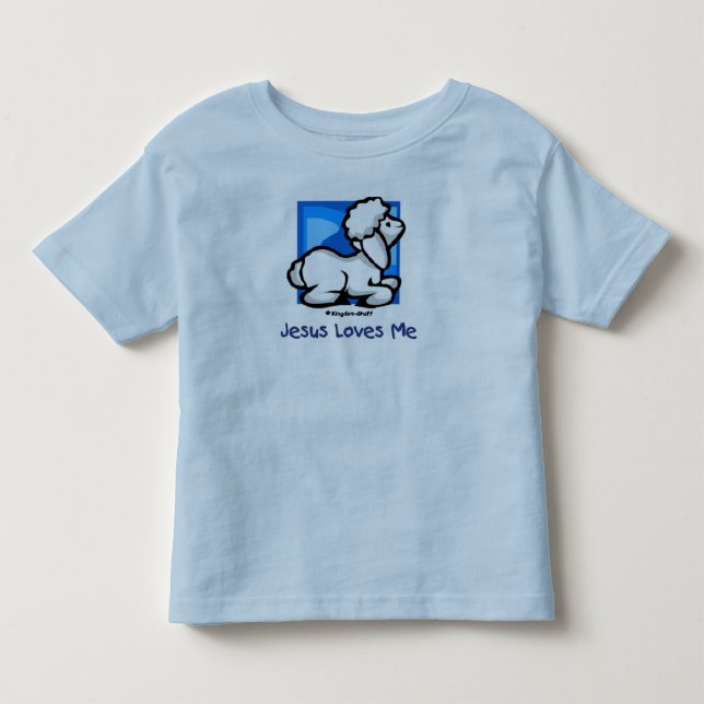 Camiseta Infantil Jesus ama-me cordeiro (Frente)