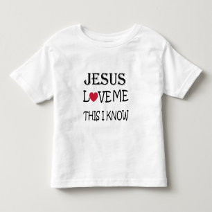 Camiseta Infantil Jesus ama-me isto que eu sei