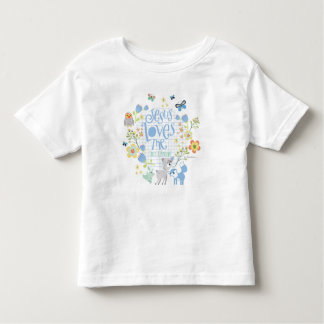 Camiseta Infantil Jesus ama-me isto que eu sei o Bodysuit infantil