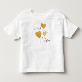 Camiseta Infantil Jesus ama o nome personalizado Toddler T-Shirt mod