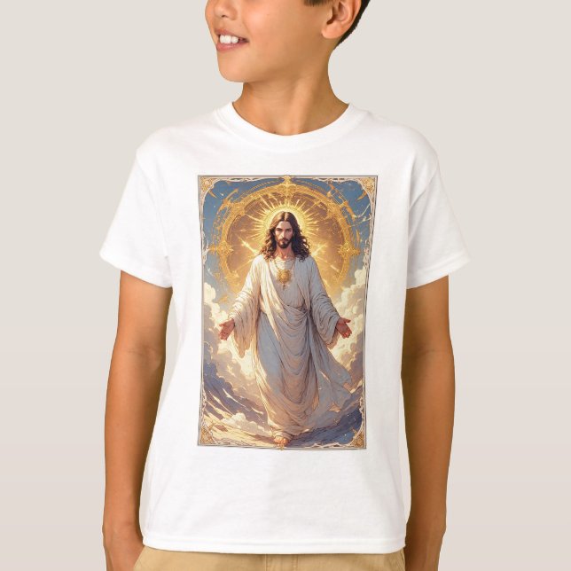 Camiseta Infantil Jesus Ascende (Frente)