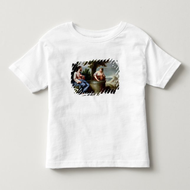 Camiseta Infantil Jesus e a Mulher Samaritana (Frente)
