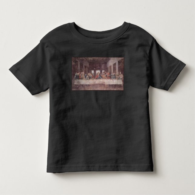 Camiseta Infantil Jesus "Yeshua" O Último Jantar, Leonardo da Vinci (Frente)