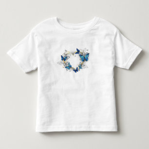 Camiseta Infantil Jewelry Heart with Butterflies Morpho