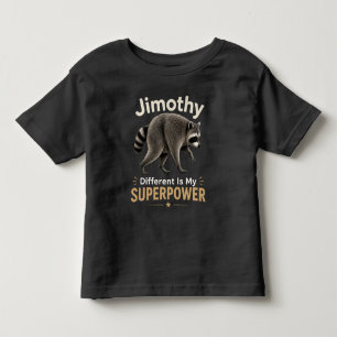 Camiseta Infantil Jimothy diferente é meu superpoder