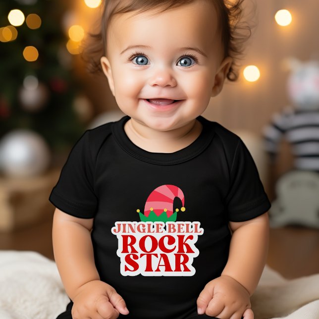 Camiseta Infantil Jingle Bell Rock Star Natal (Criador carregado)