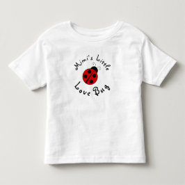 Camiseta Infantil Joaninha Fofa Personalizada Mimi's Little Love Bug