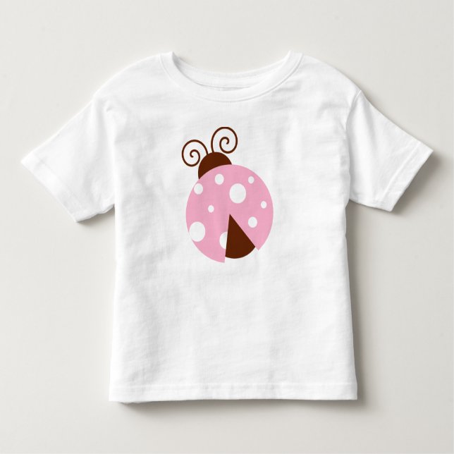 Camiseta Infantil Joaninha, Joaninha Fofa, Joaninha Rosa, Maria-Fedo (Frente)