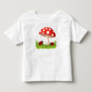 Camiseta Infantil Joaninhas Coloridas Descansando Abaixo