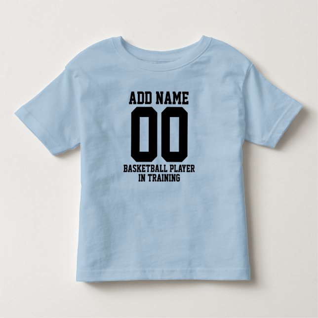 Camiseta Infantil Jogador de Basquete Personalizado em Treinamento (Frente)