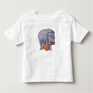 Camiseta Infantil Jogador de basquetebol do Hippo