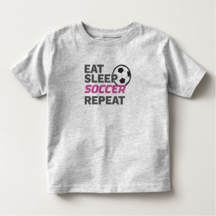Camiseta Infantil Jogador de futebol come futebol Repete futebol