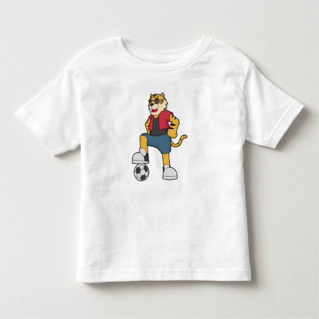 Camiseta Infantil Jogador de futebol do Tigre (Frente)