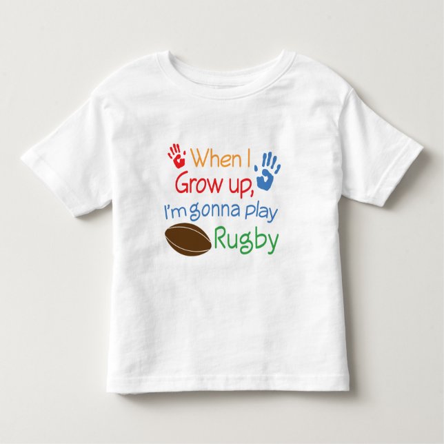 Camiseta Infantil Jogador de Rugby (Futuro) (Frente)