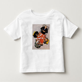 Camiseta Infantil Jogo da ponte por Norman Rockwell