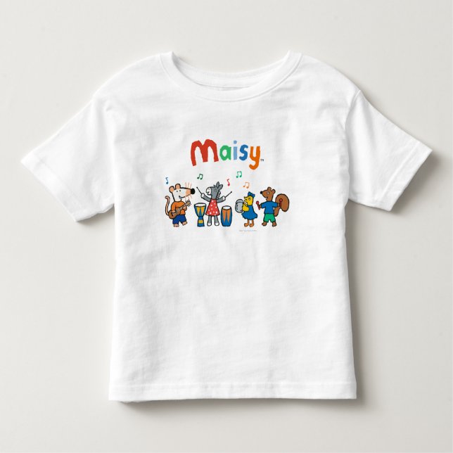 Camiseta Infantil Jogo de Maisy e de amigos na banda (Frente)