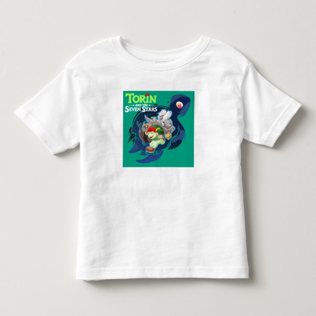 Camiseta Infantil Jogo de Vídeo Torin e as Sete Estrelas (Frente)
