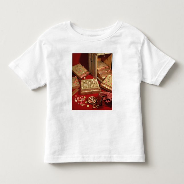 Camiseta Infantil Jogo do loto do Dauphin inventado por Louis XIV (Frente)