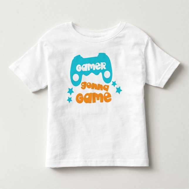 Camiseta Infantil Jogo Gamer Gonna, Jogo de Vídeo, Joystick, Joypad (Frente)