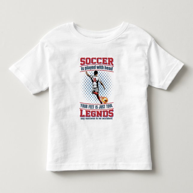 Camiseta Infantil Joguei Futebol Com Minha Cabeça (Frente)