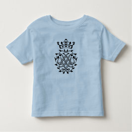 Camiseta Infantil Johann Sebastian Bach Seal Crest Monograma Insigni