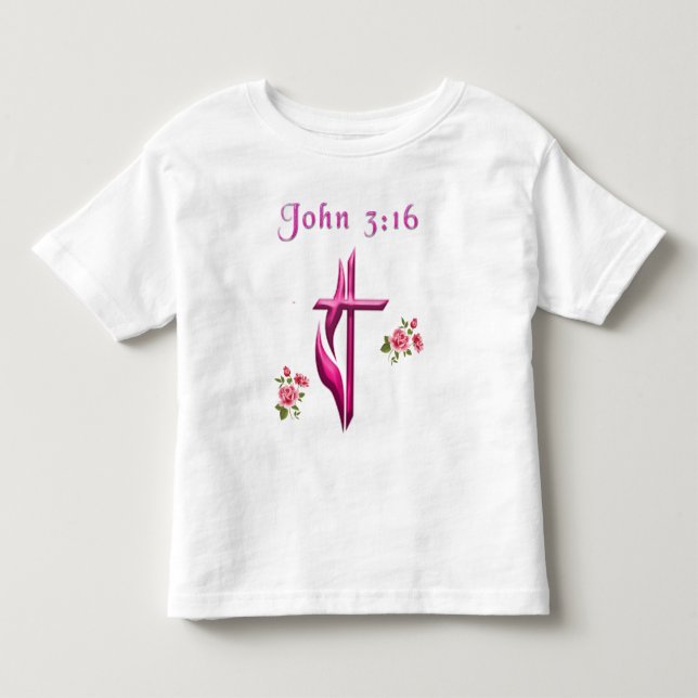 Camiseta Infantil John 3:16 (Frente)