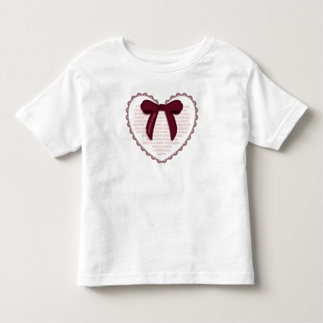 Camiseta Infantil John 3:16 - Christian Valentine (Frente)