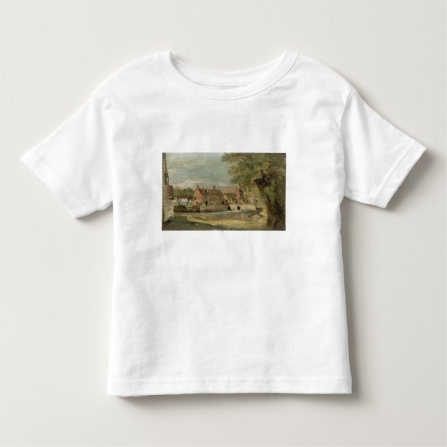 Camiseta Infantil John Constable| Flatford Mill (óleo no painel) (Frente)