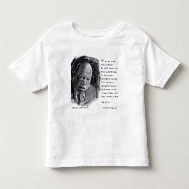 Camiseta Infantil John Lewis & Cote Belo Retrato (Frente)