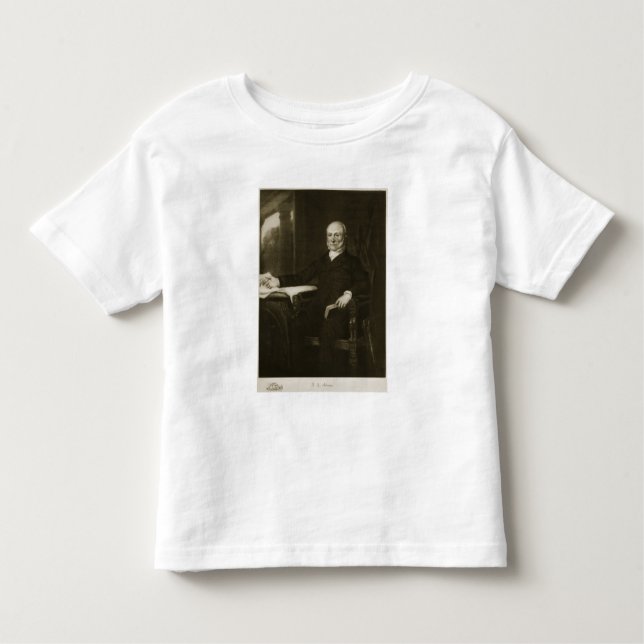 Camiseta Infantil John Quincy Adams, 6o presidente do Sta unido (Frente)