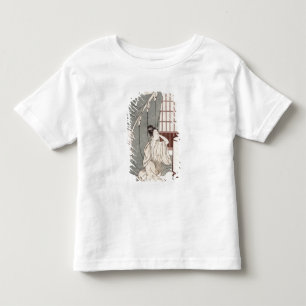 Camiseta Infantil Jovem ajoelhada pela rede de mosquitos, 1766