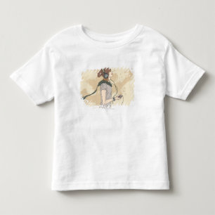 Camiseta Infantil Jovem mulher escutando música