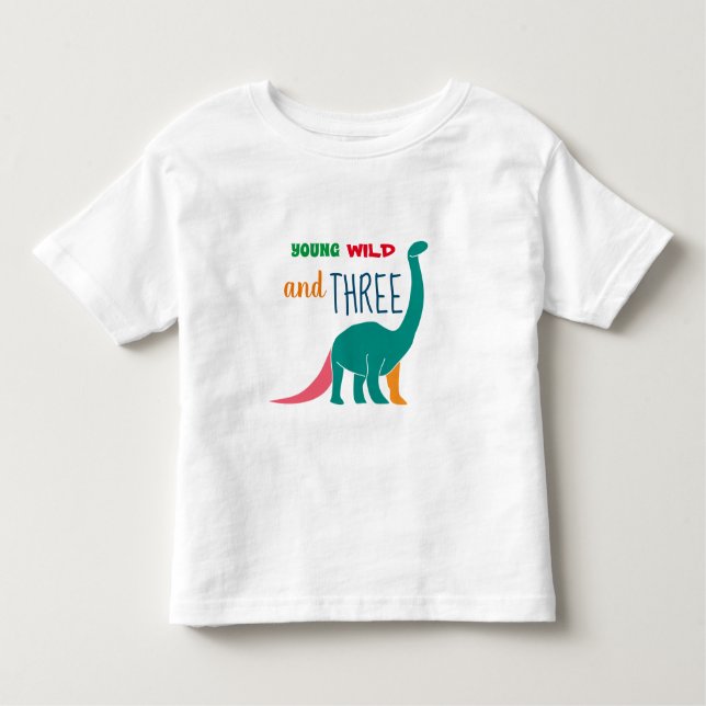 Camiseta Infantil Jovem Selvagem e Três (Frente)